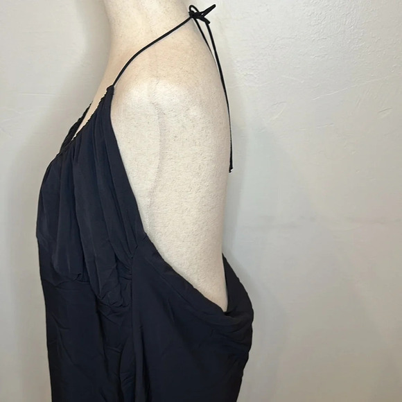 ABERCROMBIE & FITCH HALTER TIE LOW BACK BLACK DRESS NEW WITH TAGS XL - Picture 3 of 7